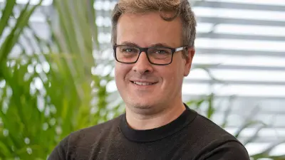 Portrait of Bosch Research Expert Michael Schick who leads the research group applied mathematics.