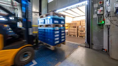 Wareneingangsprozess im Bosch Werk Eisenach.