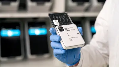 Prototype of a BioMEMS cartridge for the Bosch Vivalytic platform.
