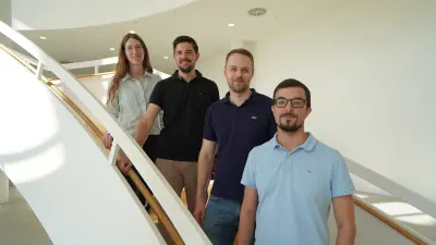 Part of our project team: Laura Beermann, Kevin Schmidt, Christoph Mark, Paolo Pazzaglia, all from Bosch Research 