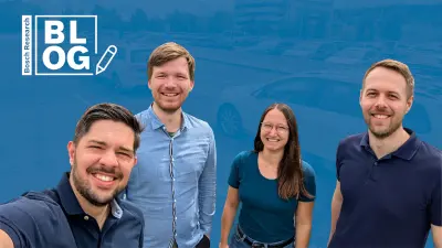 Integration days in Hildesheim with part of our team: Kevin Schmidt, Tobias Frye, Melanie Gallant, Christoph Mark (from left to right) all from Bosch Research.