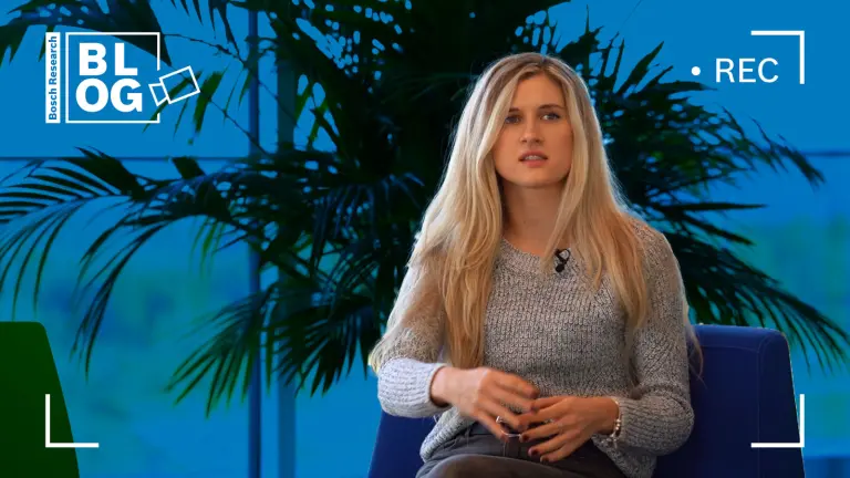 Bosch Research Blog / Interview with Ph.D. student Maria Lyssenko