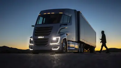 Fuel cell-powered Nikola truck