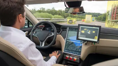 A driver in an automated car.