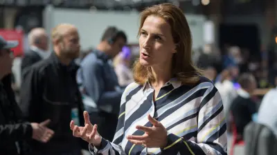 Katja Nettesheim during an interview on digital transformation.