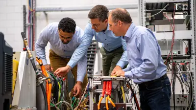 working on the e-axle, Bosch researchers at the Renningen campus