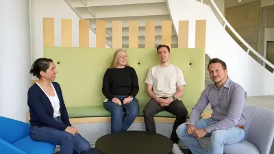 The Bosch Research team working on Edge AI optimization: Cecilia De La Parra, Nina Bretz, Michael Beyer and Christoph Schorn.