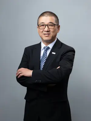 Portrait of Weiliang Wang, President of the Bosch Mobility Board China