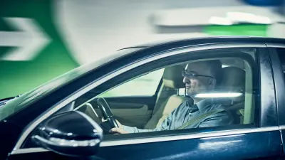 Murat Ozcihan steers his car trough the Eurasia Tunnel.