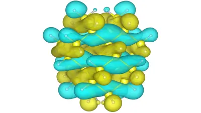 Wave function of a qubit in a silicon quantum dot.