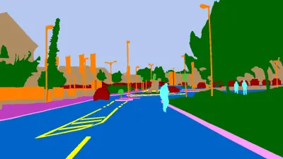 Example of annotation for semantic segmentation