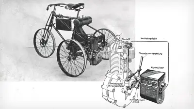 Der Magnetzünder an Automobilen kam 1897 erstmals an einem de Dion Bouton-Dreirad zum Einsatz. Zahlreiche Test waren nötig bis das Produkt einwandfrei arbeitete.