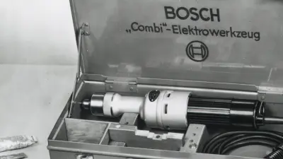 Ein „Bosch-Combi“ für den Heimwerker – praktisch im Koffer zur Mitnahme (1952)