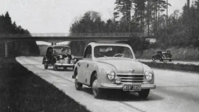 Der Gutbrod Superior war der erste Personenwagen mit Bosch-Benzineinspritzung. Sie senkte den Verbrauch gegenüber dem Vergaser um bis zu 20 Prozent und steigerte die Leistung. (1952)