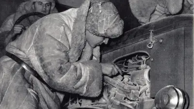 Testing components in the cold chamber is part of research and development so as to ensure Bosch technology will stand up to the harshest of winters. (1959)