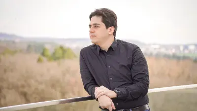 PhD candidate Diego Rincon, at the research campus in Renningen, Germany.
