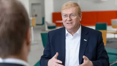 Dr. Stefan Hartung, chairman of the board of management of Robert Bosch GmbH Stefan Hartung during an interview.