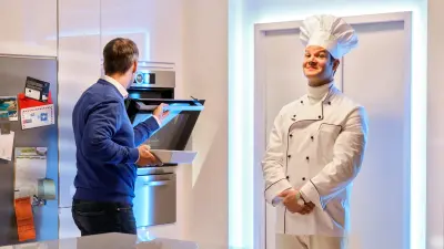Mykie ist ein Konzept für einen persönlichen Küchenassistenten, der als smarter Gesprächspartner bereitsteht.