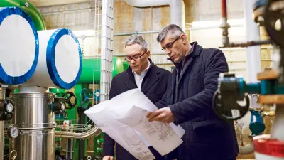 The mechanical room's source of the energy in Turin