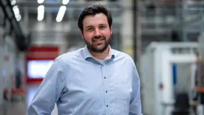 Bosch Research expert Matthias Kayser in the laboratories of the Bosch research campus in Renningen.
