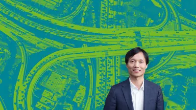 Ein Portraitfoto von Aries Liu, Geschäftsführer des Mobility Innovation Center bei DiDi. Er spricht darüber, wie künstliche Intelligenz neue Mobilitätsservices verbessert.