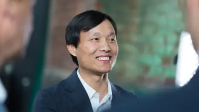 Aries Liu during an interview on mobility and the services of the mobility service provider Didi.