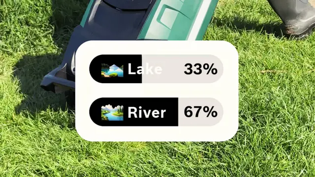 Abstimmungsergebnis auf Instagram. 33 Prozent stimmten für den See und 67 Prozent für den Fluss.