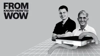 Grafik mit den Bosch-Experten Joachim Frangen und Zico Kolter und der neuen Bosch-Technologie „Planatix“
