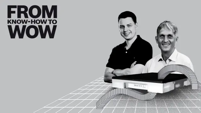 Grafik mit den Bosch-Experten Joachim Frangen und Zico Kolter und der neuen Bosch-Technologie „Planatix“