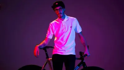 Luca Botte with bike