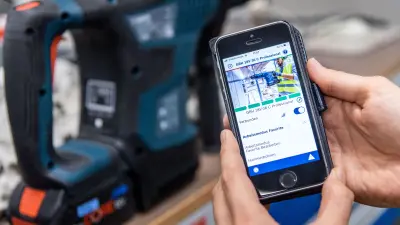 Smartphone app for the smart hammer drill