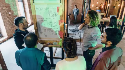 Arbeiten am Flipchart