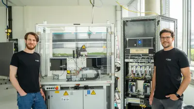 Mitglieder des SDM4FZI Projektteams von Bosch Research im Schwerpunkt der virtualisierten Steuerungstechnik in Renningen.