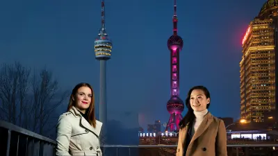 Nadine Kanja from Bosch in Stuttgart und Sun-Mi Choi from Bosch in Shanghai