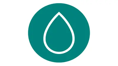 Icon water droplets