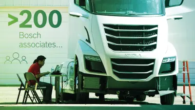 De voorbije drie jaar werkten meer dan 200 Bosch-medewerkers aan het Nikola-project.