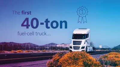 De eerste brandstofcelvrachtwagen van 40 ton die ooit voor massaproductie is ontwikkeld: dat is het baanbrekende resultaat van de samenwerking tussen Bosch en Nikola Motor Company.